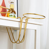 Maxbell Desktop Ice Bucket Stand Champagne Bucket Holder for Picnic Cocktail Parties Gold
