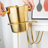 Maxbell Desktop Ice Bucket Stand Champagne Bucket Holder for Picnic Cocktail Parties Gold
