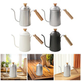 Maxbell Hand Brewing Coffee Kettle Lightweight 650ml Tea Pot for Home Outdoor Indoor silver