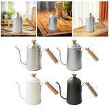 Maxbell Hand Brewing Coffee Kettle Lightweight 650ml Tea Pot for Home Outdoor Indoor silver