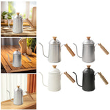 Maxbell Hand Brewing Coffee Kettle Lightweight 650ml Tea Pot for Home Outdoor Indoor silver