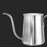 Maxbell Hand Brewing Coffee Kettle Lightweight 650ml Tea Pot for Home Outdoor Indoor silver