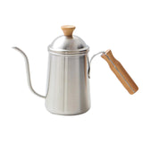 Maxbell Hand Brewing Coffee Kettle Lightweight 650ml Tea Pot for Home Outdoor Indoor silver