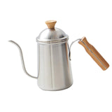 Maxbell Hand Brewing Coffee Kettle Lightweight 650ml Tea Pot for Home Outdoor Indoor silver