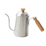 Maxbell Hand Brewing Coffee Kettle Lightweight 650ml Tea Pot for Home Outdoor Indoor silver