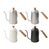 Maxbell Hand Brewing Coffee Kettle Lightweight 650ml Tea Pot for Home Outdoor Indoor silver