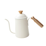 Maxbell Hand Brewing Coffee Kettle Lightweight 650ml Tea Pot for Home Outdoor Indoor white
