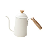 Maxbell Hand Brewing Coffee Kettle Lightweight 650ml Tea Pot for Home Outdoor Indoor white