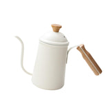 Maxbell Hand Brewing Coffee Kettle Lightweight 650ml Tea Pot for Home Outdoor Indoor white