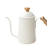 Maxbell Hand Brewing Coffee Kettle Lightweight 650ml Tea Pot for Home Outdoor Indoor white