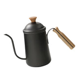 Maxbell Hand Brewing Coffee Kettle Lightweight 650ml Tea Pot for Home Outdoor Indoor black