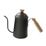 Maxbell Hand Brewing Coffee Kettle Lightweight 650ml Tea Pot for Home Outdoor Indoor black
