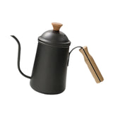 Maxbell Hand Brewing Coffee Kettle Lightweight 650ml Tea Pot for Home Outdoor Indoor black