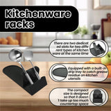 Maxbell Utensil Rest Counter Multiple Ladles Tongs Holder for Cooking Spatulas Forks