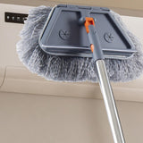 Maxbell Foldable Triangle Mop with Microfiber Pad Cleaning Mop for Tile Ceiling Wall