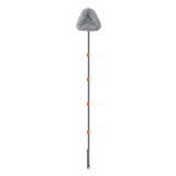 Maxbell Foldable Triangle Mop with Microfiber Pad Cleaning Mop for Tile Ceiling Wall