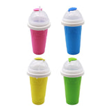 Maxbell Ice Slush Cup Homemade Fast Cooling Creative Milk and Ice Cream Make Holiday Rose Red