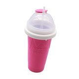 Maxbell Ice Slush Cup Homemade Fast Cooling Creative Milk and Ice Cream Make Holiday Rose Red