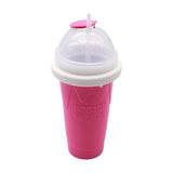 Maxbell Ice Slush Cup Homemade Fast Cooling Creative Milk and Ice Cream Make Holiday Rose Red