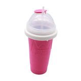 Maxbell Ice Slush Cup Homemade Fast Cooling Creative Milk and Ice Cream Make Holiday Rose Red
