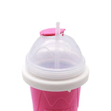 Maxbell Ice Slush Cup Homemade Fast Cooling Creative Milk and Ice Cream Make Holiday Rose Red