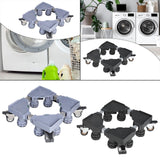 Maxbell Appliance Dolly Cart Portable for Laundry Pedestal Refrigerator Washer Dryer Gray