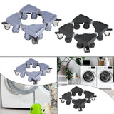 Maxbell Appliance Dolly Cart Portable for Laundry Pedestal Refrigerator Washer Dryer Gray