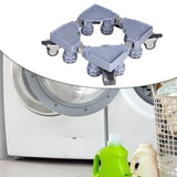 Maxbell Appliance Dolly Cart Portable for Laundry Pedestal Refrigerator Washer Dryer Gray