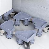 Maxbell Appliance Dolly Cart Portable for Laundry Pedestal Refrigerator Washer Dryer Gray