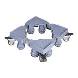Maxbell Appliance Dolly Cart Portable for Laundry Pedestal Refrigerator Washer Dryer Gray