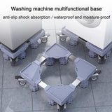 Maxbell Appliance Dolly Cart Portable for Laundry Pedestal Refrigerator Washer Dryer Gray