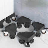 Maxbell Appliance Dolly Cart Portable for Laundry Pedestal Refrigerator Washer Dryer Black