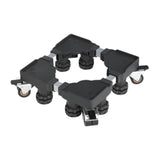 Maxbell Appliance Dolly Cart Portable for Laundry Pedestal Refrigerator Washer Dryer Black