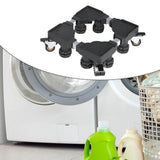 Maxbell Appliance Dolly Cart Portable for Laundry Pedestal Refrigerator Washer Dryer Black