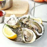 Maxbell Seafood Stand Set 2 Tier Round Sturdy Seafood Tray Rack for Wedding Birthday Shallow dish
