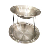 Maxbell Seafood Stand Set 2 Tier Round Sturdy Seafood Tray Rack for Wedding Birthday Deep Basin