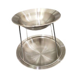 Maxbell Seafood Stand Set 2 Tier Round Sturdy Seafood Tray Rack for Wedding Birthday Deep Basin