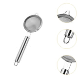 Maxbell 2Pcs Fine Mesh Strainer Multifunctional Flour Sifter for Cooking Juice Pasta Round tube handle