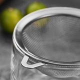 Maxbell 2Pcs Fine Mesh Strainer Multifunctional Flour Sifter for Cooking Juice Pasta Double wire handle