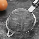Maxbell 2Pcs Fine Mesh Strainer Multifunctional Flour Sifter for Cooking Juice Pasta Double wire handle