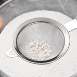 Maxbell 2Pcs Fine Mesh Strainer Multifunctional Flour Sifter for Cooking Juice Pasta Double wire handle