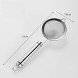 Maxbell 2Pcs Fine Mesh Strainer Multifunctional Flour Sifter for Cooking Juice Pasta Double wire handle
