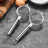 Maxbell 2Pcs Fine Mesh Strainer Multifunctional Flour Sifter for Cooking Juice Pasta Double wire handle