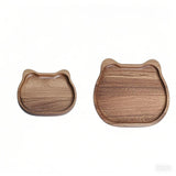 Maxbell Wood Serving Platter with Rim Breakfast Tray for Countertop Kitchen Bathroom 20x20x1.5cm