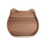 Maxbell Wood Serving Platter with Rim Breakfast Tray for Countertop Kitchen Bathroom 20x20x1.5cm