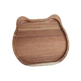 Maxbell Wood Serving Platter with Rim Breakfast Tray for Countertop Kitchen Bathroom 20x20x1.5cm