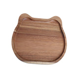 Maxbell Wood Serving Platter with Rim Breakfast Tray for Countertop Kitchen Bathroom 20x20x1.5cm