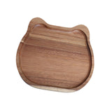 Maxbell Wood Serving Platter with Rim Breakfast Tray for Countertop Kitchen Bathroom 20x20x1.5cm