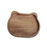 Maxbell Wood Serving Platter with Rim Breakfast Tray for Countertop Kitchen Bathroom 15x13x2cm