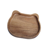 Maxbell Wood Serving Platter with Rim Breakfast Tray for Countertop Kitchen Bathroom 15x13x2cm